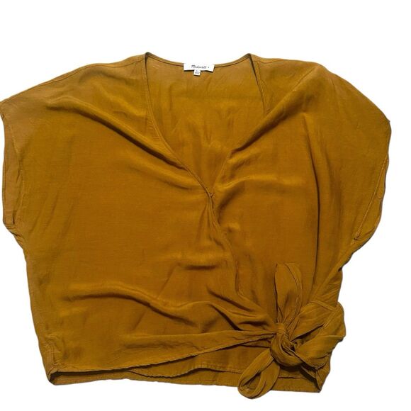 Madewell Linen Blend Top Size XL Wardrobe Staple Capsule Collection Workwear - Picture 5 of 6